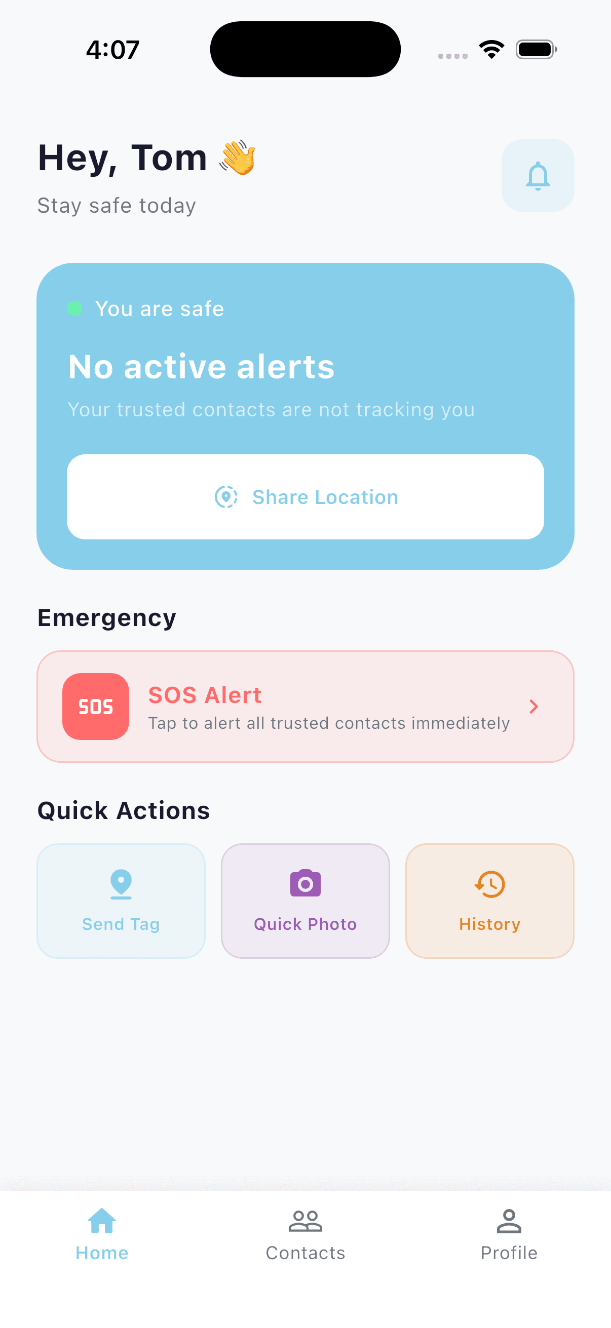 Buligen app screen